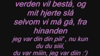 Jeg var din med lyrics [upl. by Kal]