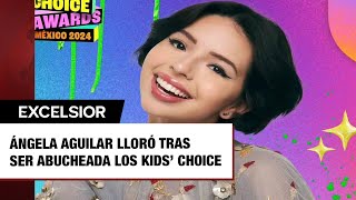 ¿Ángela Aguilar lloró tras ser abucheada los Kids’ Choice Awards Así la captaron [upl. by Inalan691]