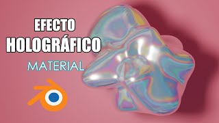 Material HolográficoTornasol FÁCIL y RÁPIDO en Blender Tutorial [upl. by Eiramave]