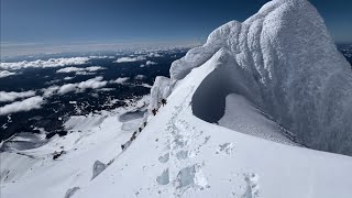 Mt Hood Summit Climb DK Headwall V2 33024 [upl. by Bellamy]