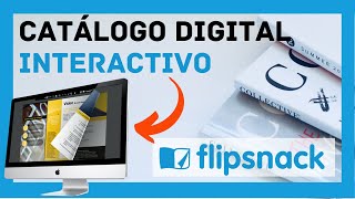 Como crear TU CATALOGO DIGITAL interactivo con Flipsnack GRATIS 2021 [upl. by Aitsirk]