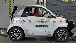 smart fortwo  Euro NCAP Crash Test [upl. by Elocon]