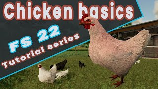 Farming Simulator 22 Animal Husbandry Chickens  Tutorial series animals part 1 [upl. by Shelden]