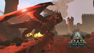 Can I Take Down Alpha Dragon With My Therizino Army   Ark Survival Evolved  The Fjordur [upl. by Seyler]