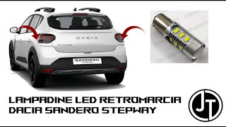 INSTALLAZIONE LAMPADINE RETROMARCIA LED DACIA SANDERO STEPWAY [upl. by Nylacaj694]