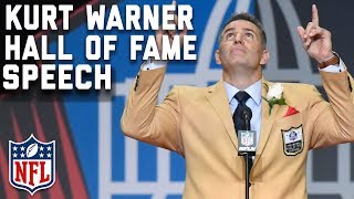 Kurt Warners Hall of Fame Speech  2017 Pro Football Hall of Fame  NFL [upl. by Hagood]