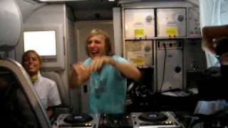 Guetta DJ set in a Vueling to Ibiza party in a plane [upl. by Akinehc]