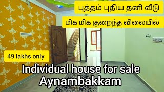 Individual house for sale in Ayapakkam [upl. by Pincus]