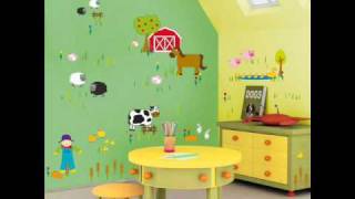 kids wall stickers Ideas for decorating a baby boy room [upl. by Anitsenre]