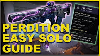 Perdition Easy Solo Legend Lost Sector Guide  Destiny 2 [upl. by Violette]