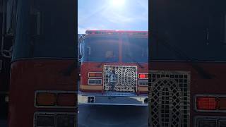 Los Angeles County Fire Department Quint 110 Light demo LosAngelesCountyFD KMEFireApparatus [upl. by Rhody]