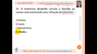 AULA 27 SIMULADO DE LEGISLAÇÃO  INFRAÇÕES E PENALIDADES [upl. by Roderigo]