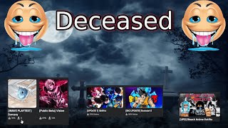 Roblox Anime Games ARE OFFICIALLY DEAD [upl. by Odnomor]