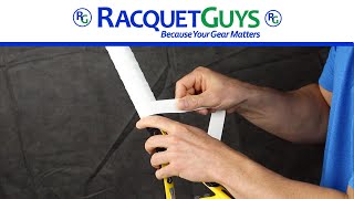 How to install an overgrip on your tennis racquet by Racquetguys [upl. by Shepard]