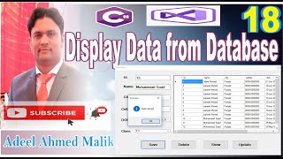 How to show table data in dataGridView in c in Urdu Hindi p18 [upl. by Townie]