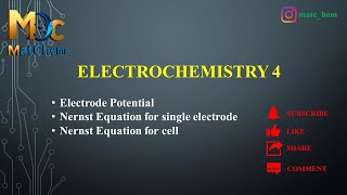 electrochemistry3 standardelectrodepotential nernstequation cell battery KTUS1S2Chemistry [upl. by Begga776]