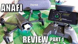 Parrot ANAFI Drone Review  Part 1 InDepth  Unboxing Inspection Setup amp Updating [upl. by Marcile]