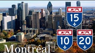 Montreal Freeways  Autoroute 10 20 15 Décarie [upl. by Grier295]