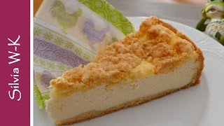 Käsekuchen mit Streusel  Streusel aus dem Teigboden  lecker und saftig [upl. by Einohpets]