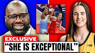 Caitlin Clark DESTROYED Angel Reese in Front of Shaq Shaq Calls CLARK the Best WNBA Player Ever [upl. by Eberle18]