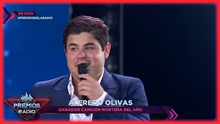 🎵 Alfredo Olivas gana Canción Norteña del Año en Premios de la Radio 2022 [upl. by Haym109]