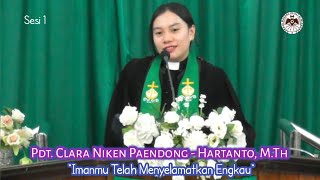 RENUNGAN KHOTBAH IBADAH HARI MINGGU SESI 1 MARKUS 5  21  43 GMIM MARANATHA SARONGSONG 1 [upl. by Shoshanna]