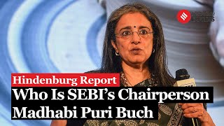 First Woman To Head SEBI Madhabi Puri Buch Accused By Hindenburg Research Investing In Adani Row [upl. by Ainerbas12]