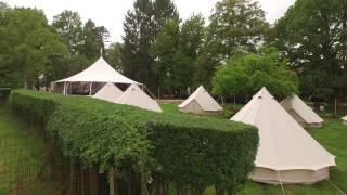 Glamping Festival Behind the Scenes Drone  Canvas Hotel  CanvasCamp [upl. by Zurek]