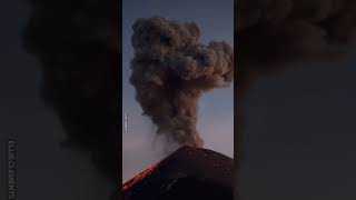 Huge Volcanic Eruption Caught On Camera 🌋 [upl. by Nhguavahs]