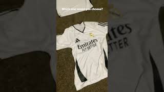 Real Madrid 2324 kit vs 2425 kit realmadrid [upl. by Murdock151]