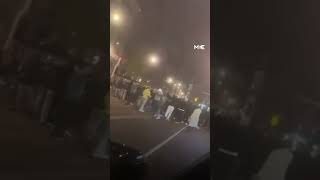 Maccabi Tel Aviv fans spark violence in Amsterdam streets [upl. by Aicsila]