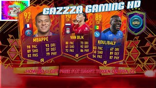 HOW DO U GET FREE FUT DRAFT TOKEN ON FIFA 22 [upl. by Ahsilak947]