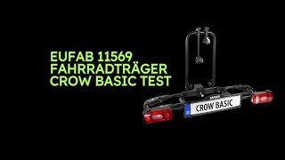 EUFAB 11569 Fahrradträger CROW BASIC Test [upl. by Arutak269]