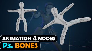 Beginners Guide to Animation in blender 4  Part 3  Bones amp Armatures [upl. by Novyart]