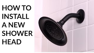 How to Install a New Shower Head  Delta Shower Head [upl. by Nolyak]