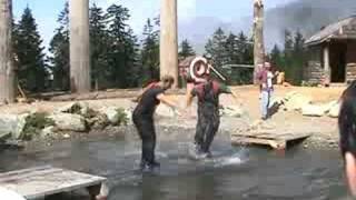 Lumberjack Show  Log Rolling Competition [upl. by Carma]