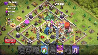 easiest way to get 3 star in th12 attack strategy in clash of clans clashon1919 [upl. by Ahsaeyt578]