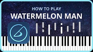 Watermelon Man  Herbie Hancock easy piano tutorial [upl. by Retsam715]