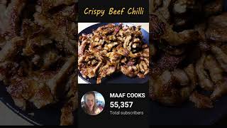 Crispy Beef Chilli Recipe  Easy and Quick shorts food recipe youtubeshorts [upl. by Dahcir]