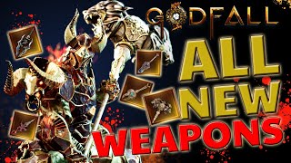 Godfall Ultimate Edition  Exclusive Exalted Tower of Trails Weapons Guide [upl. by Mihar18]