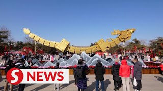 People across China celebrate a vibrant Spring Festival [upl. by Aihselef]