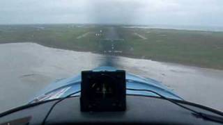 Landing on runway 24 Benbeculawmv [upl. by Adnofal]