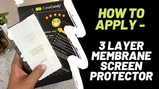 How To Apply Membrane Screen Guard 3 layer Update Video [upl. by Agrippina389]