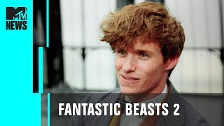 Eddie Redmayne amp Fantastic Beasts 2 Cast Take You BTS  MTV News [upl. by Annairt]