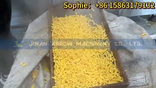 Cheetos Nik nak kurkure corn grits puffed snacks extrusion machinery Automatic puff curls extruder [upl. by Martel]