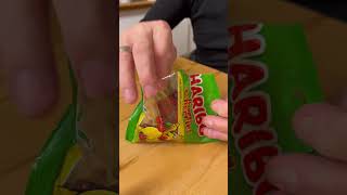 Unwrapping Haribo Happy Cherries 🍒 viral shortsvideo trending satisfying asmr food [upl. by Derfliw]