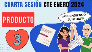 CEAA Como ELABORAR el Producto 3 CUARTA Sesión CTE ENERO 2024 Preescolar Primaria Secundaria [upl. by Pasia]