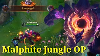 How To Malphite Jungle Is Over Power  Tier S Patch 44D Gameplay  League of Legends Wild Rift Id [upl. by Iraj846]