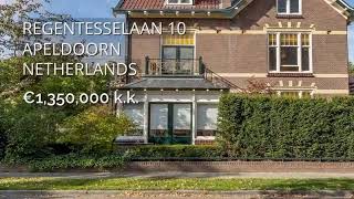 Regentesselaan 10 7316 AD APELDOORN  Luxury home for sale [upl. by Bat]