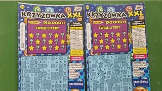 Zdrapki Lotto 🎲 Krzyżówka XXL 0727 👉 PREMIERA 👉 2 zdrapki [upl. by Eilla]